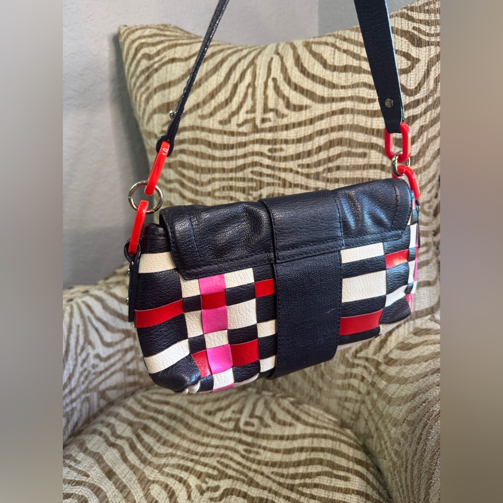 Kate Spade Carousel Joleen – Multicolor Woven Leather Shoulder Bag - Picture 3 of 5